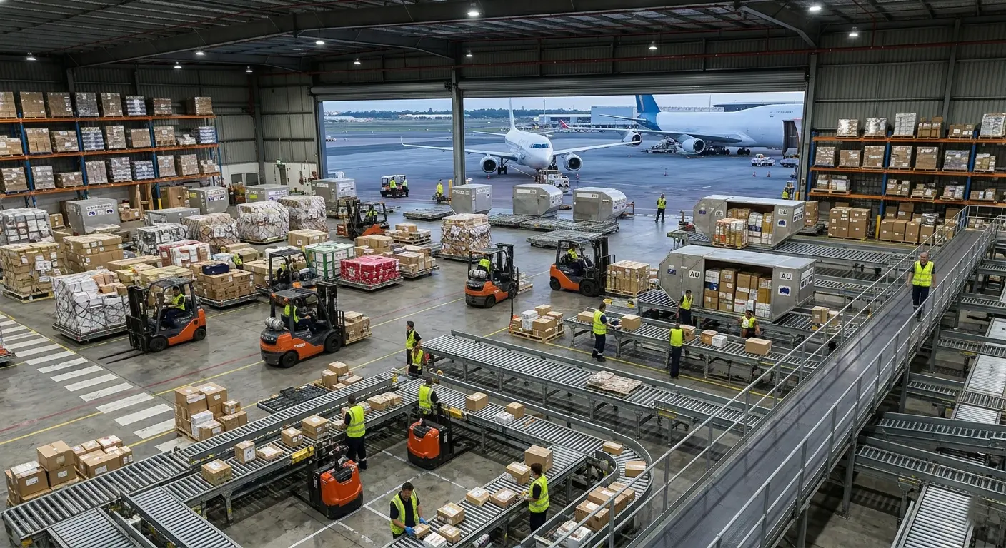 Airfreight consolidation handling and operations